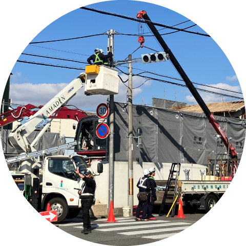 イメージ画像:交通安全施設工事で地域の安全に貢献します。
